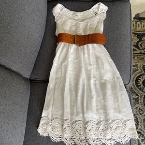 Max Studio sun dress and chunky belt, size S